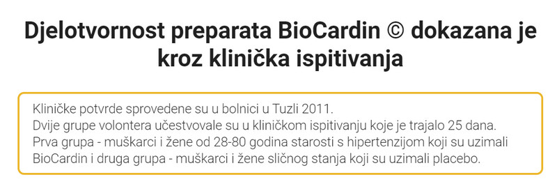 Biocardin forum